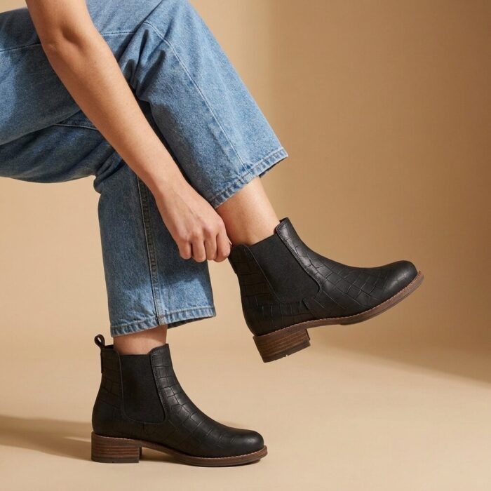 Cellini Chelsea boots zwart Nubuck
