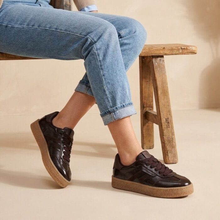 Tamaris Sneakers bruin Leer