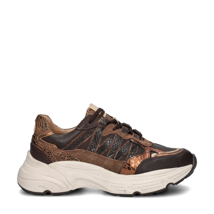 Nelson lage sneakers – Bruin