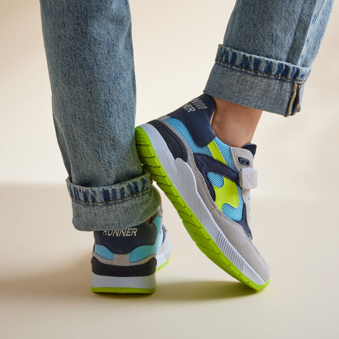 Shoesme Trainer Sneakers grijs Leer