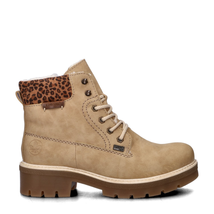 Rieker Veterboots beige Synthetisch