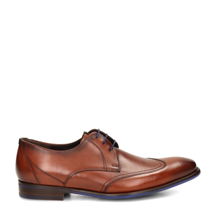 Floris van Bommel De Stijler lage nette schoenen – Cognac