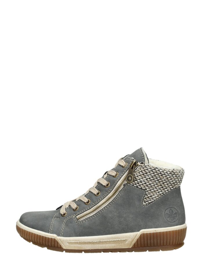 Rieker Veterschoenen Hoog – Licht blauw