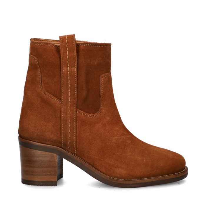 Nelson rits- & gesloten boots – Cognac