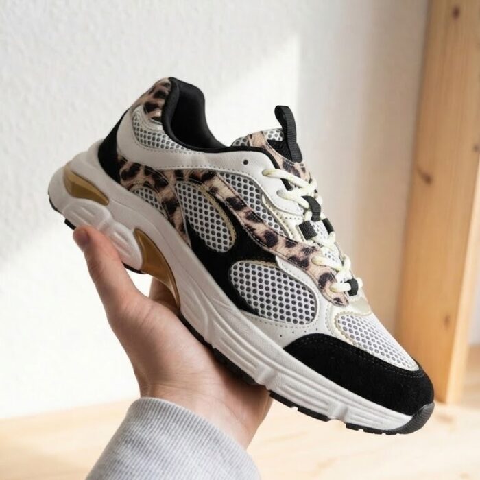 Cellini Sneakers zwart Mesh/ Suède
