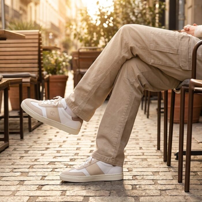 Timberland Lisbon Street Sneakers wit Leer