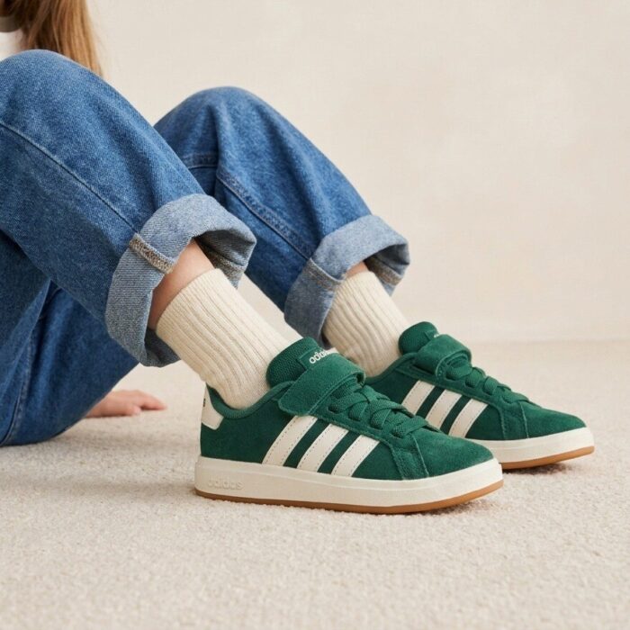 Adidas Grand Court 00’s Sneakers groen Suede