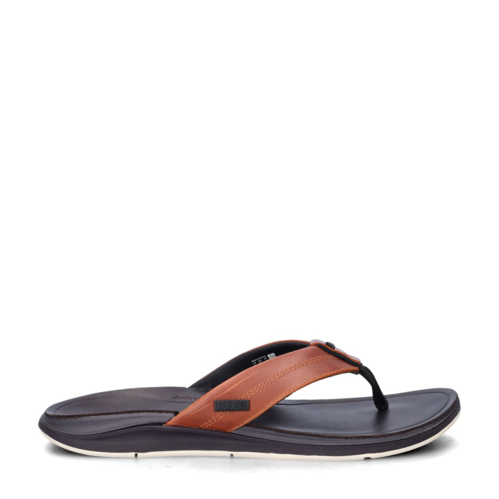 Reef Leather Off Shore slippers – Cognac