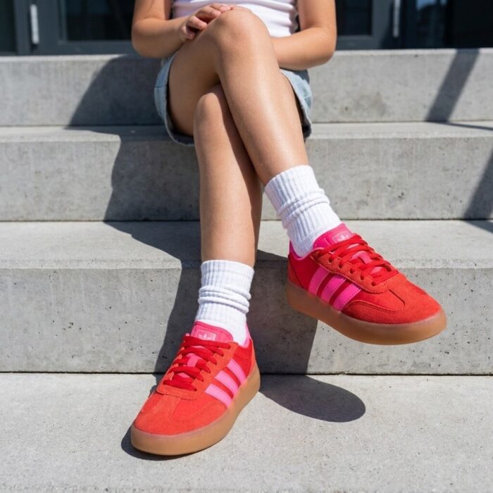 Adidas Barreda Sneakers roze Suede – Rood