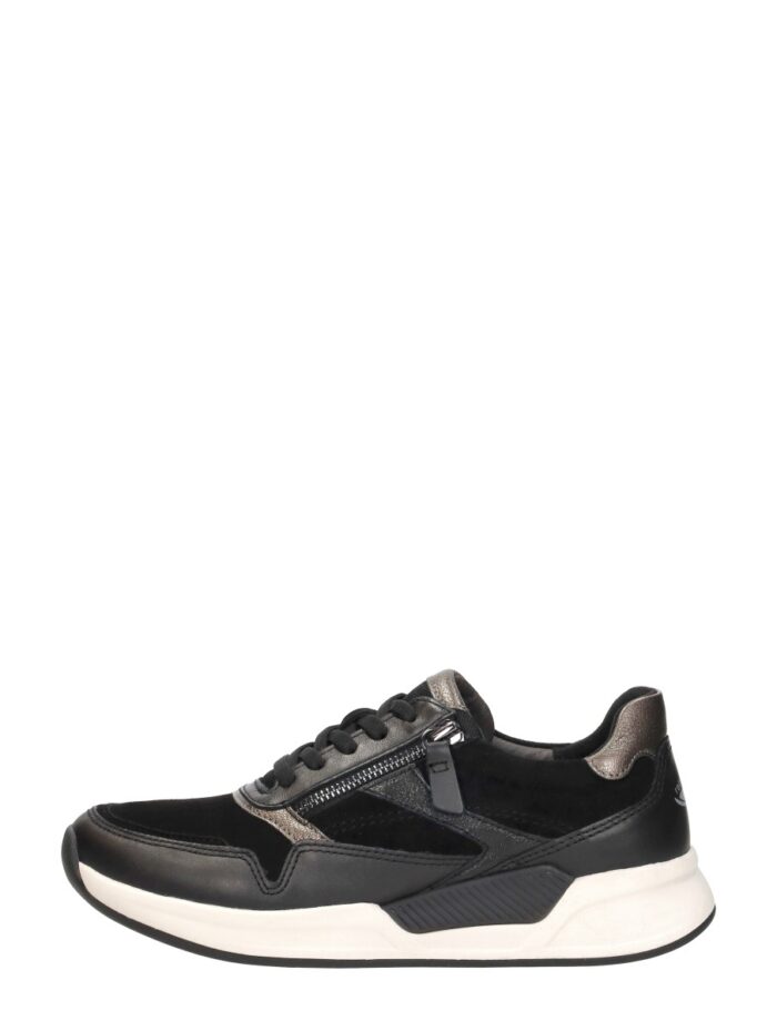 Gabor Rollingsoft Sneakers zwart Suede
