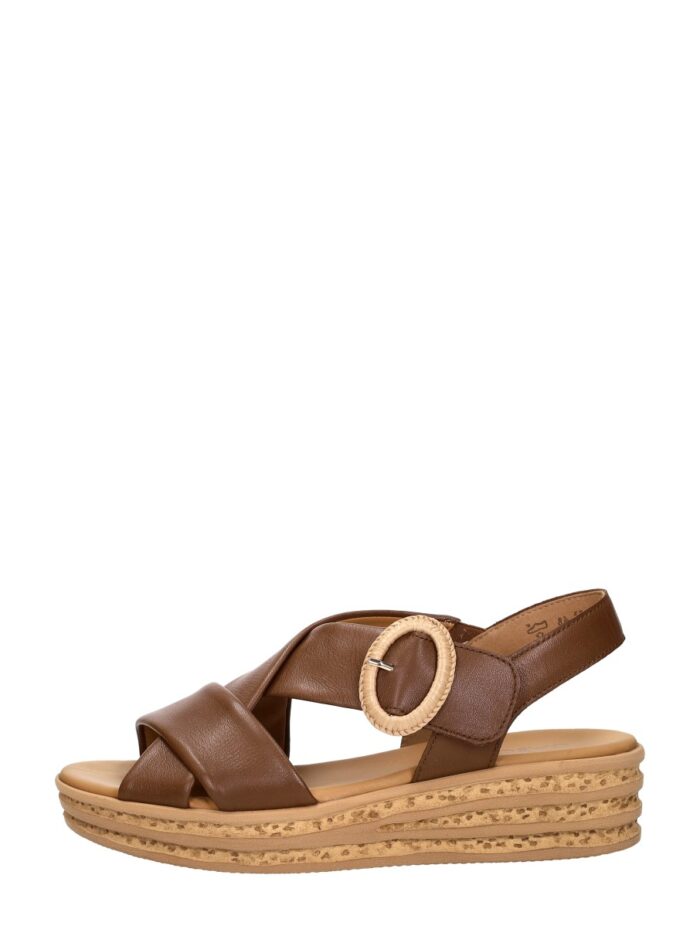 Gabor Sandalen Plat – Cognac