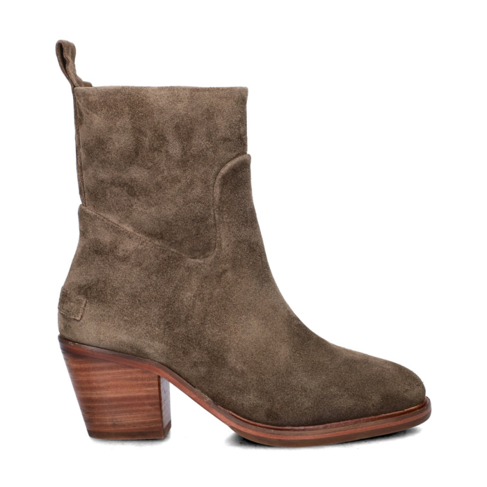 Shabbies Amsterdam Joan Ankie rits- & gesloten boots – Groen