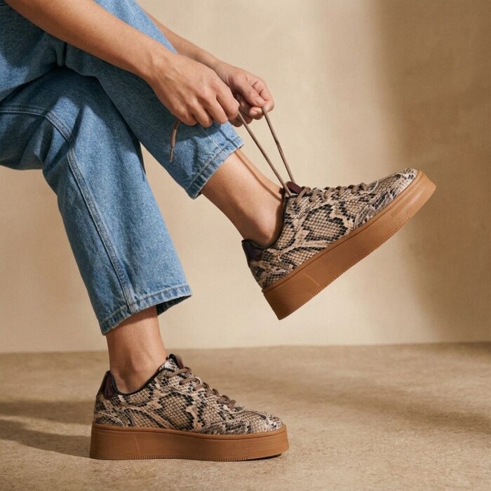 Cellini Snake Sneakers beige Synthetisch