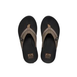 Reef leren teenslippers taupe