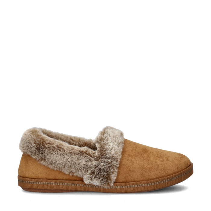 Skechers Cali pantoffels – Cognac