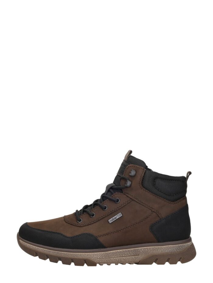Rieker Veterboots zwart Nubuck