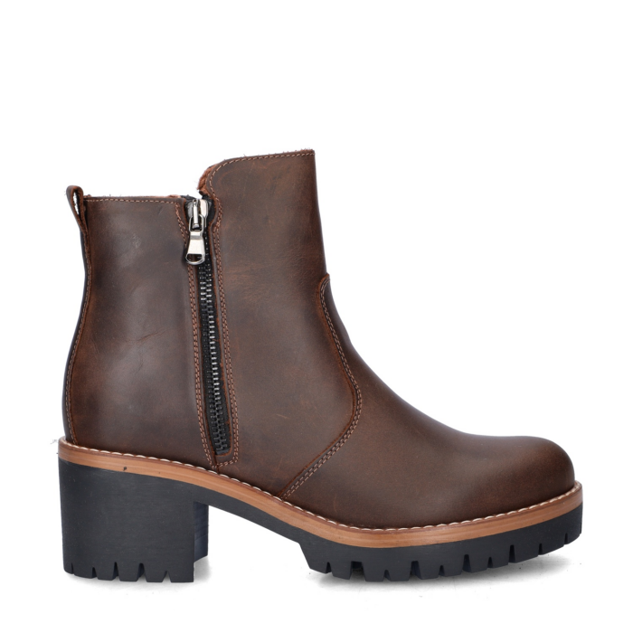 Nelson rits- & gesloten boots – Bruin