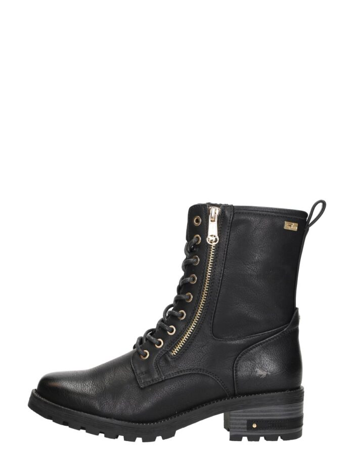 Mustang Veterschoenen Hoog – Zwart