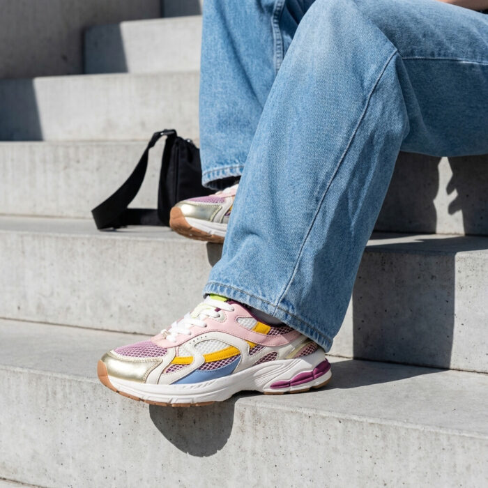 POSH by Poelman Posh Sneaker roze combi Synthetisch