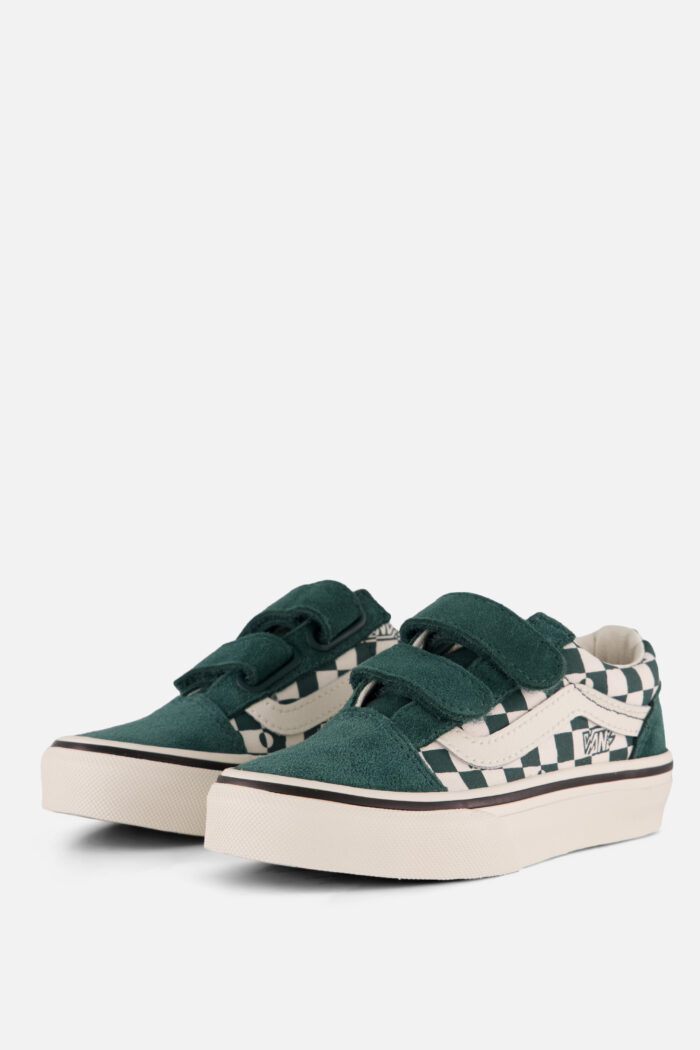 Vans Old Skool Geo Check Sneakers groen