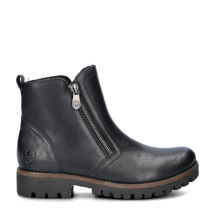 Rieker rits- & gesloten boots – Zwart