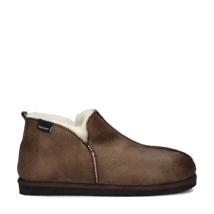 Shepherd Anton pantoffels – Bruin