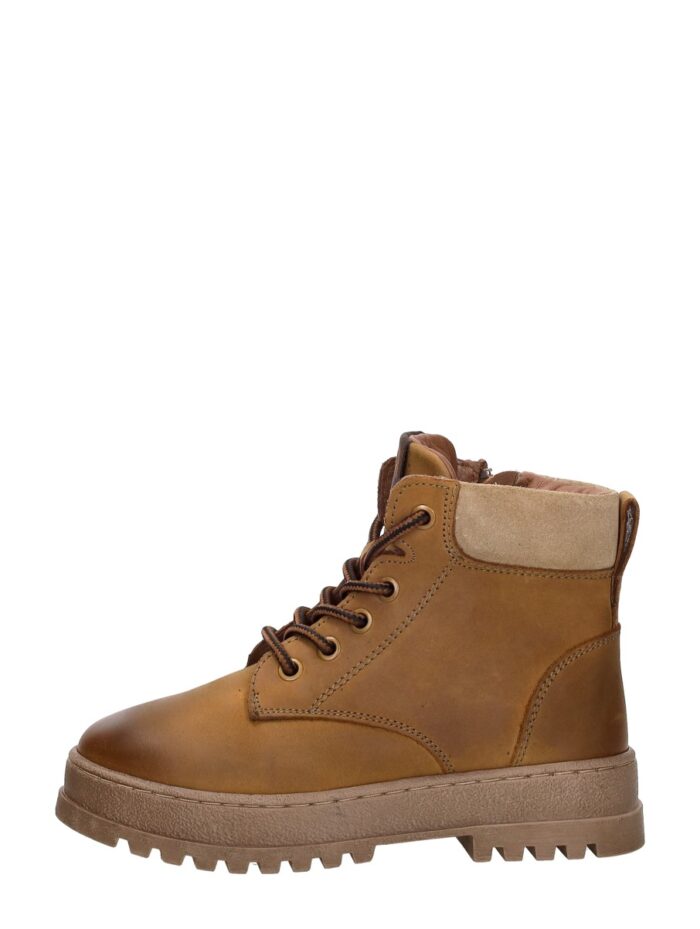Keq Veterschoenen Hoog – Cognac