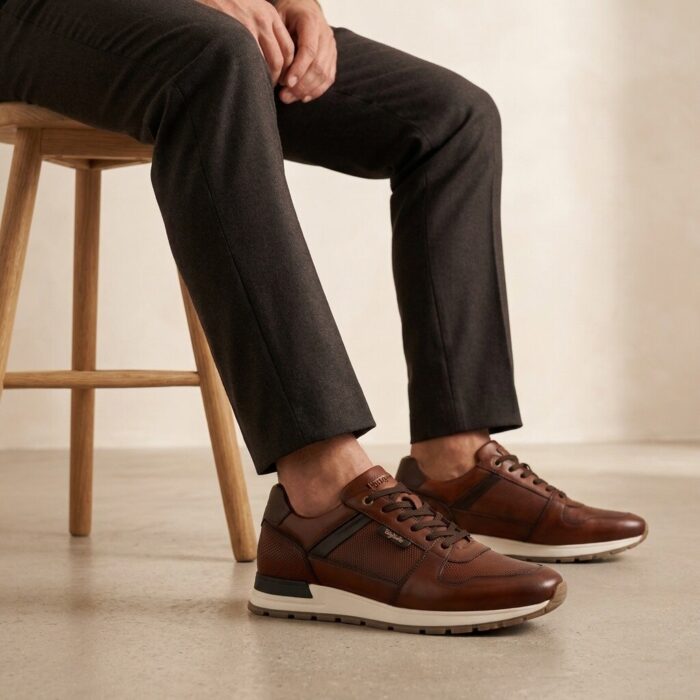 Australian Brindisi Sneakers cognac Leer