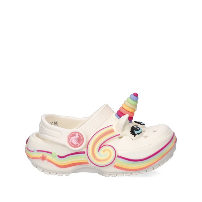 Crocs I Am Rainbow Unicorn instapschoenen – Wit
