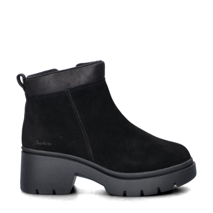 Skechers Cozy City Flirty Flame rits- & gesloten boots – Zwart