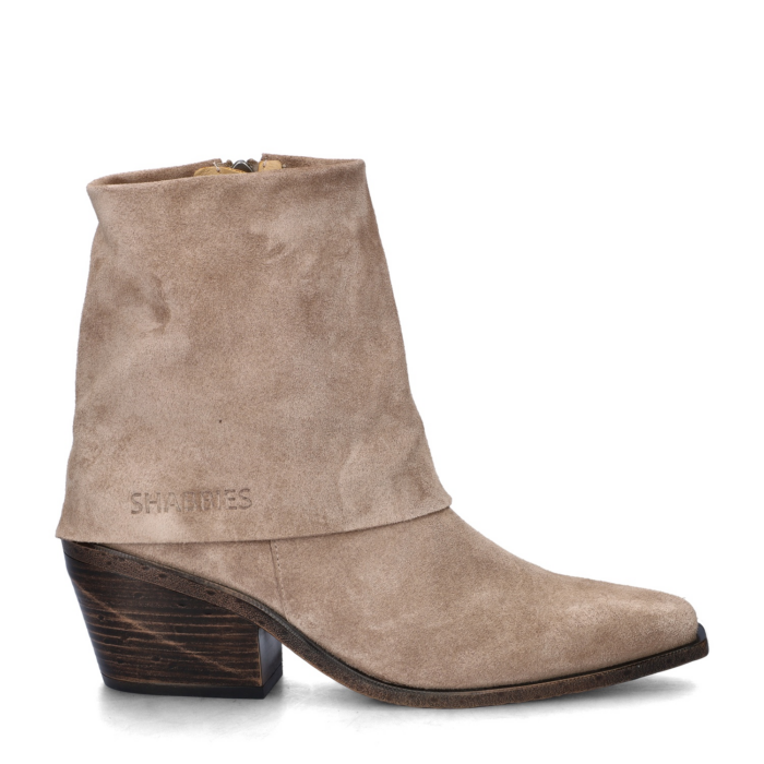 Shabbies Amsterdam Jaira Double rits- & gesloten boots – Bruin
