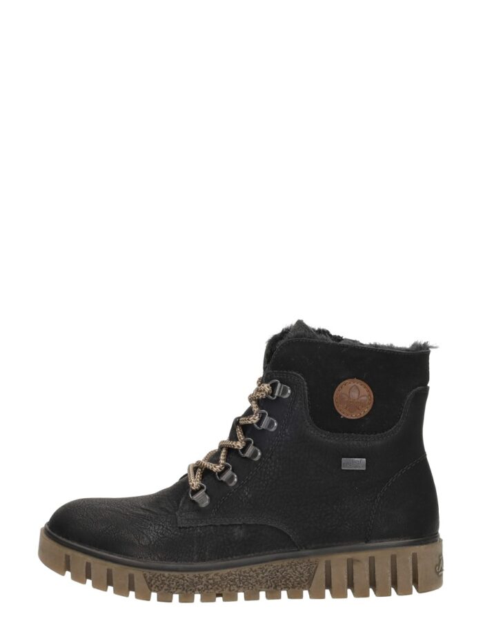 Rieker Veterschoenen Hoog – Zwart