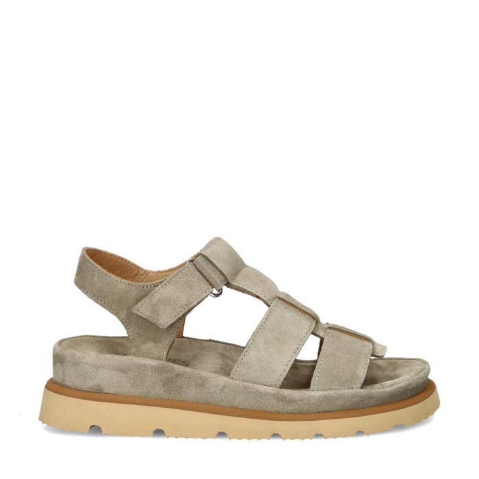 Shabbies Amsterdam Wana sandalen – Groen