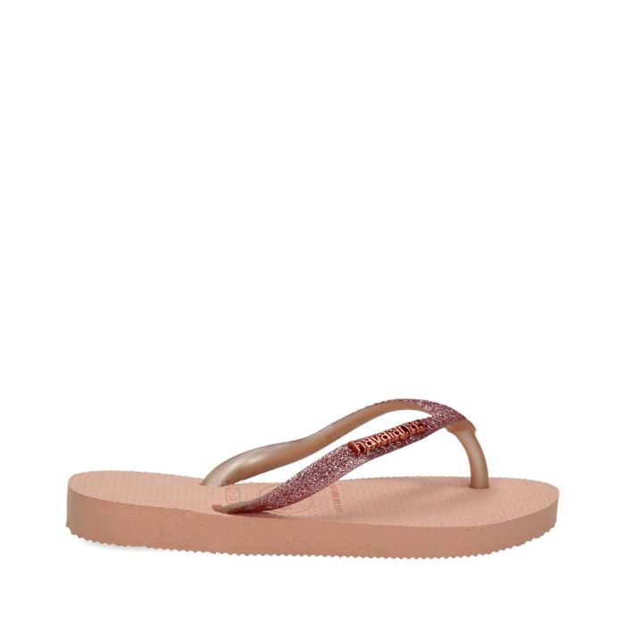 Havaianas Kids Slim Shiny Glitter slippers – Roze