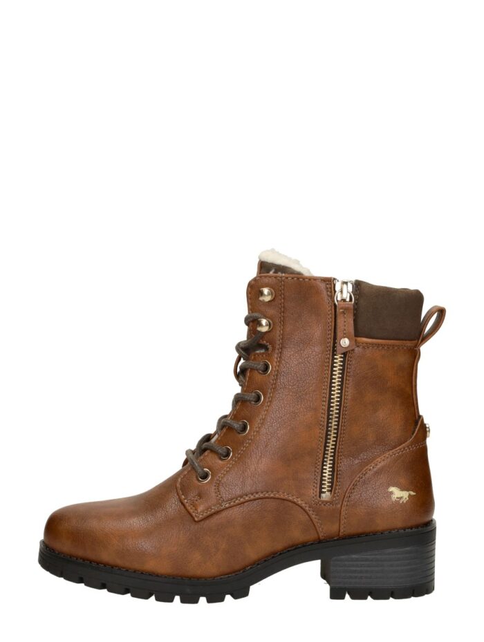 mustang Veterschoenen Hoog – Cognac