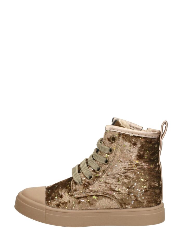 Shoesme Veterschoen Hoog – Goudkleur