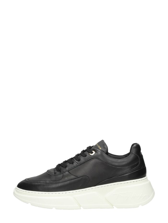 Tommy Hilfiger Chunky Leather Sneaker – Zwart