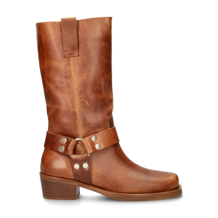 Nelson bikerboots – Cognac