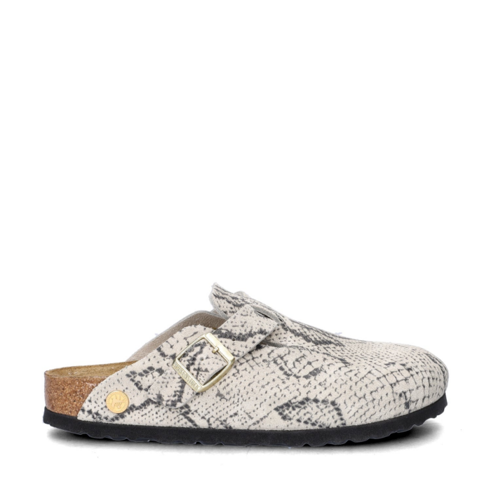 Birkenstock Boston Snake sandalen – Grijs