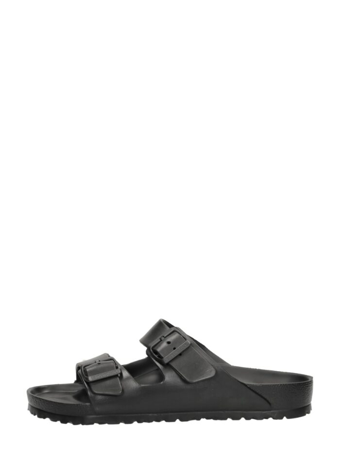 Birkenstock Arizona Slippers Smal Zwart Rubber