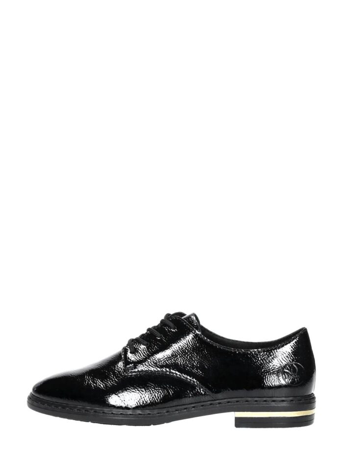 Rieker Veterschoenen Laag Zwartlak – Zwart lak