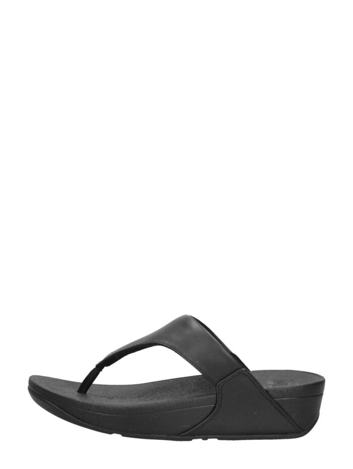 FitFlop Lulu Leather Toepost – Zwart