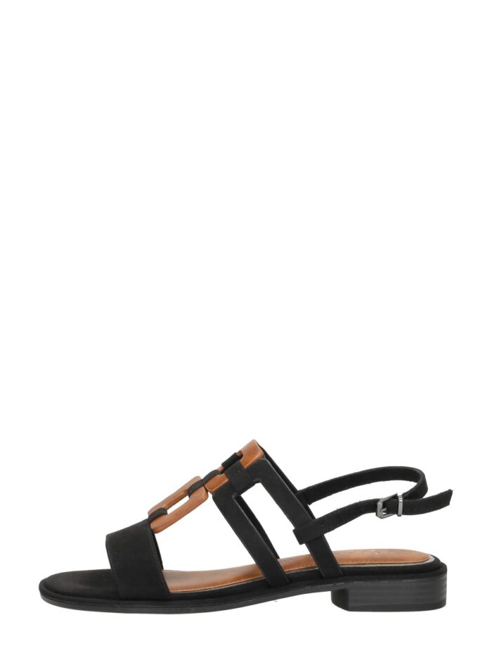 Marco Tozzi Sandalen Plat – Zwart