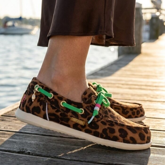 Hey Dude HEYDUDE Hey Dude Harbor Breeze Bootschoenen bruin Leopard