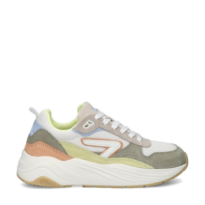 Hub Glide lage sneakers – Geel