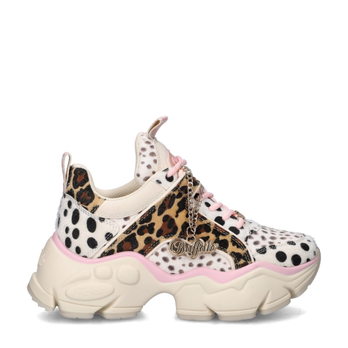 Buffalo Binary Glam lage sneakers – Beige