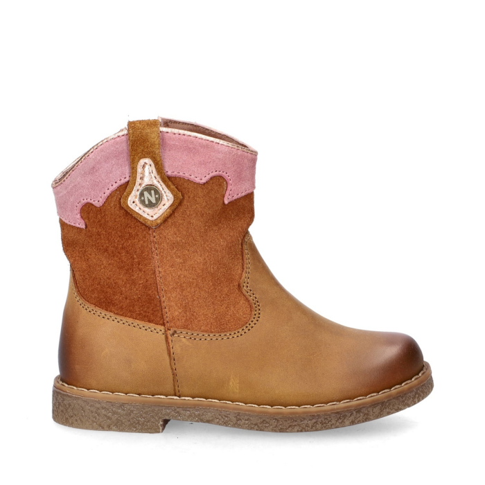 Nelson Kids rits- & gesloten boots – Cognac