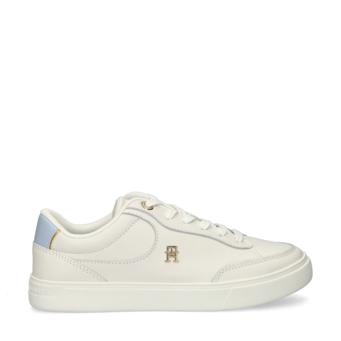 Tommy Hilfiger Sport Chic Court lage sneakers – Wit