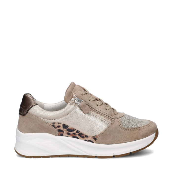 Nelson Flex lage sneakers – Beige
