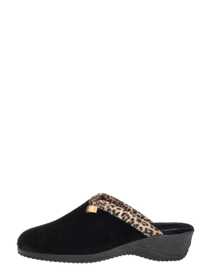 Comfort Plus Pantoffels Open – Zwart